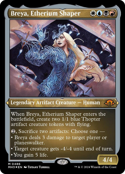 Image for Breya, Etherium Shaper (Foil Etched) (486) (Modern Horizons 3) - Magic: The Gathering