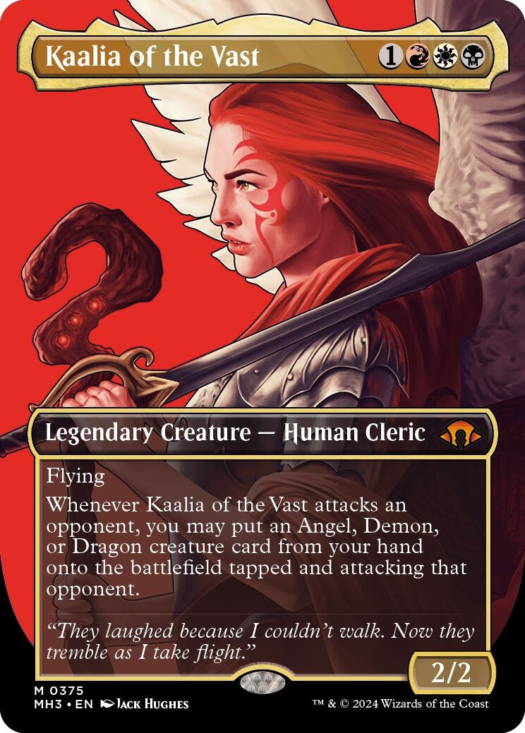 Image for Kaalia of the Vast (0375) (Borderless) (375) (Modern Horizons 3) - Magic: The Gathering