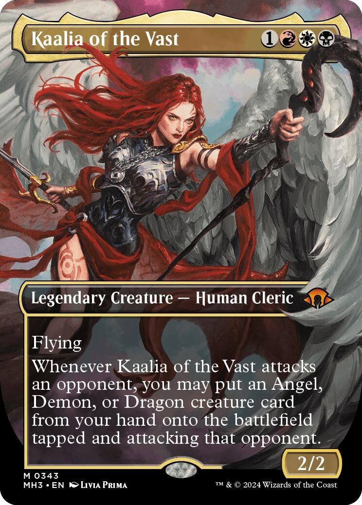Image for Kaalia of the Vast (0343) (Borderless) (343) (Modern Horizons 3) - Magic: The Gathering