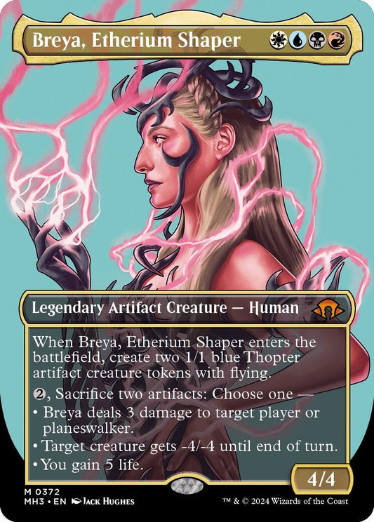 Image for Breya, Etherium Shaper (Borderless) (372) (Modern Horizons 3) - Magic: The Gathering