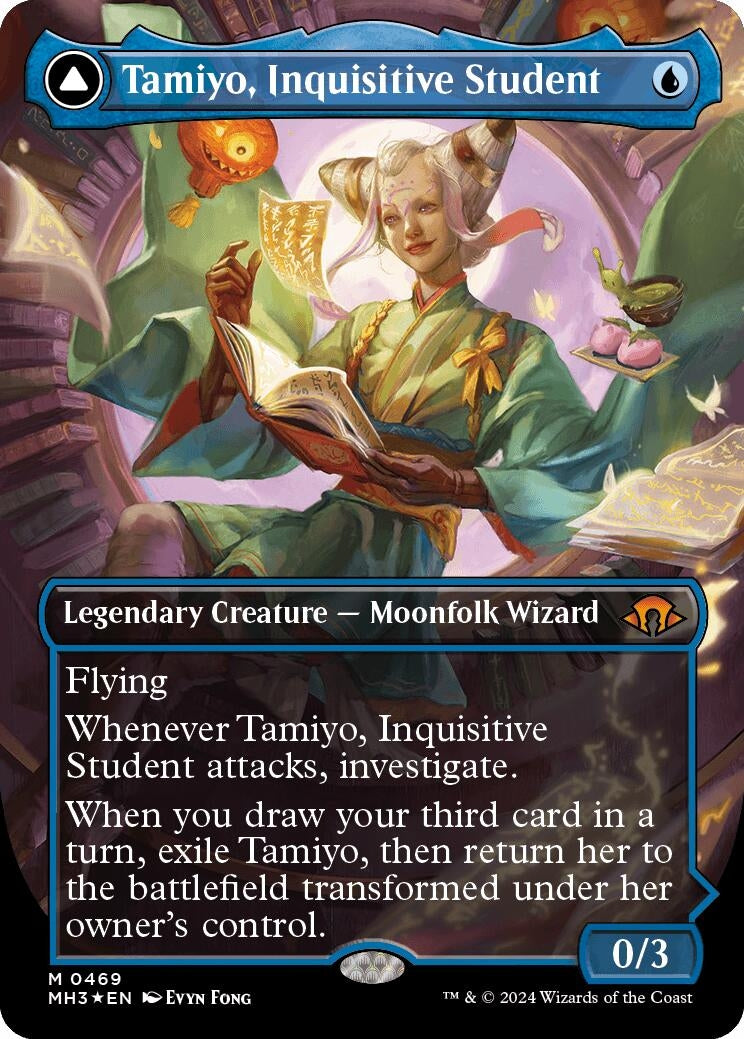 Image for Tamiyo, Inquisitive Student (Borderless) (Textured Foil) (469) (Modern Horizons 3) - Magic: The Gathering