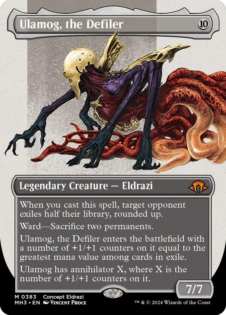 Image for Ulamog, the Defiler (Borderless) (383) (Modern Horizons 3) - Magic: The Gathering