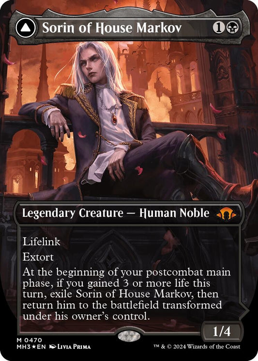 Image for Sorin of House Markov (Borderless) (Textured Foil) (470) (Modern Horizons 3) - Magic: The Gathering