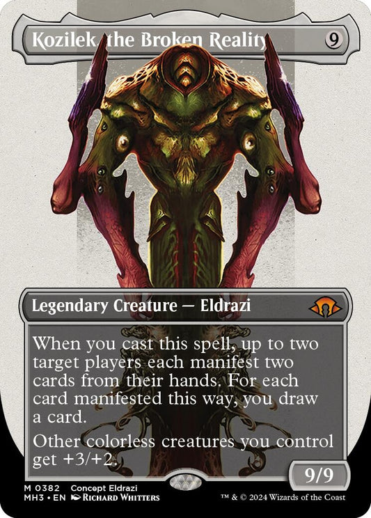 Image for Kozilek, the Broken Reality (Borderless) (382) (Modern Horizons 3) - Magic: The Gathering