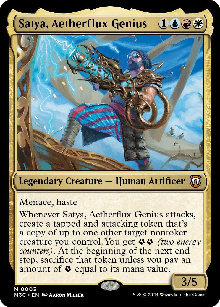 Image for Satya, Aetherflux Genius (3) (Commander: Modern Horizons 3) - Magic: The Gathering
