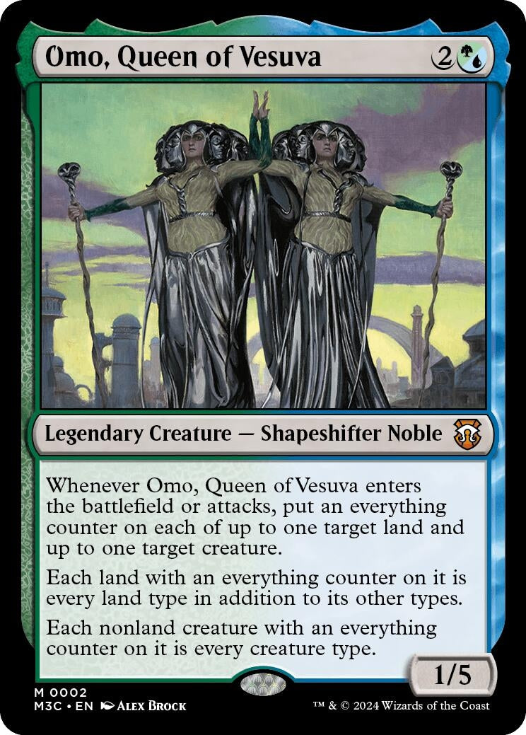 Image for Omo, Queen of Vesuva (2) (Commander: Modern Horizons 3) - Magic: The Gathering