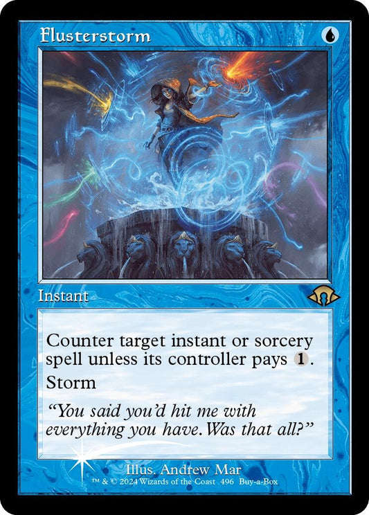 Image for Flusterstorm (Retro Frame) (496) (Buy-A-Box Promos) - Magic: The Gathering