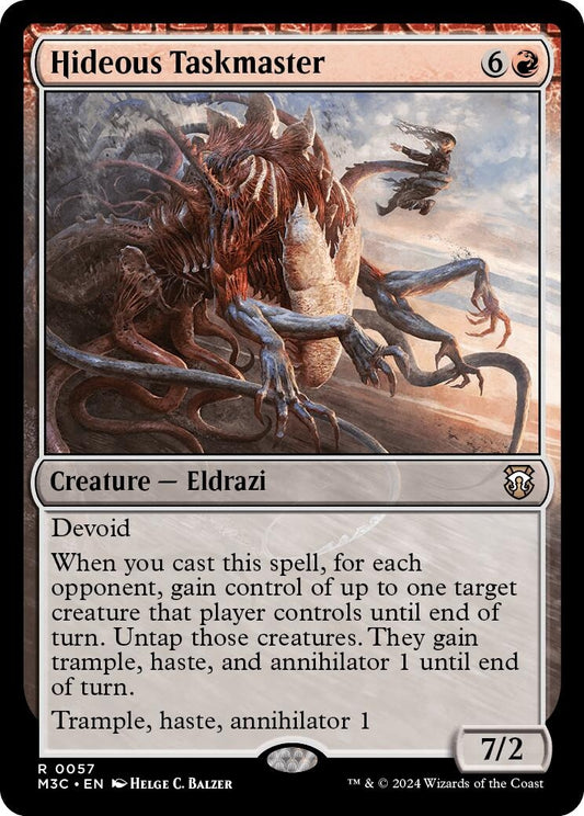 Image for Hideous Taskmaster (Ripple Foil) (57) (Commander: Modern Horizons 3) - Magic: The Gathering