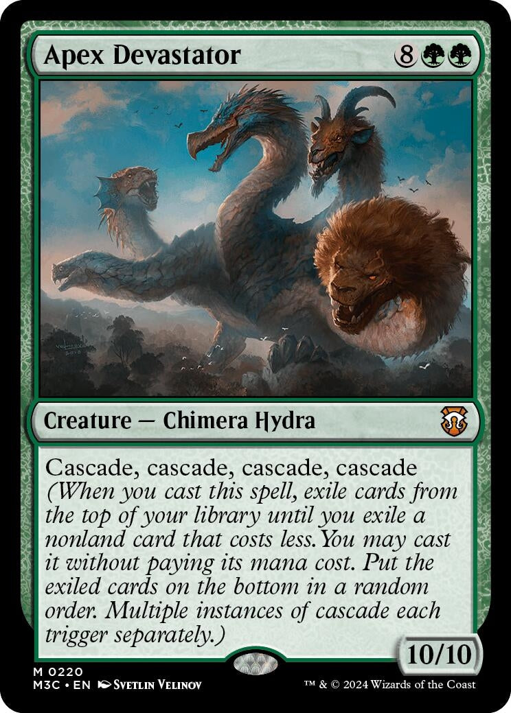 Image for Apex Devastator (Ripple Foil) (220) (Commander: Modern Horizons 3) - Magic: The Gathering