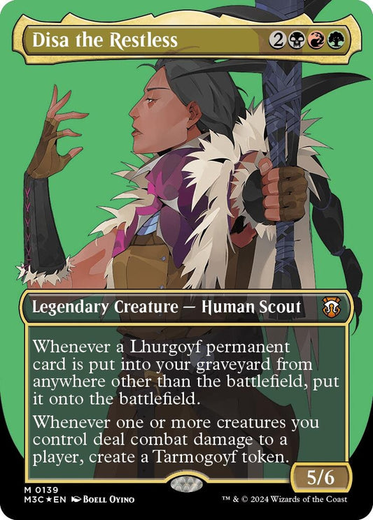 Image for Disa the Restless (Borderless) (Ripple Foil) (139) (Commander: Modern Horizons 3) - Magic: The Gathering