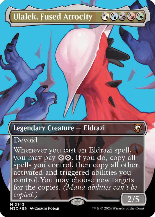 Image for Ulalek, Fused Atrocity (Borderless) (Ripple Foil) (143) (Commander: Modern Horizons 3) - Magic: The Gathering
