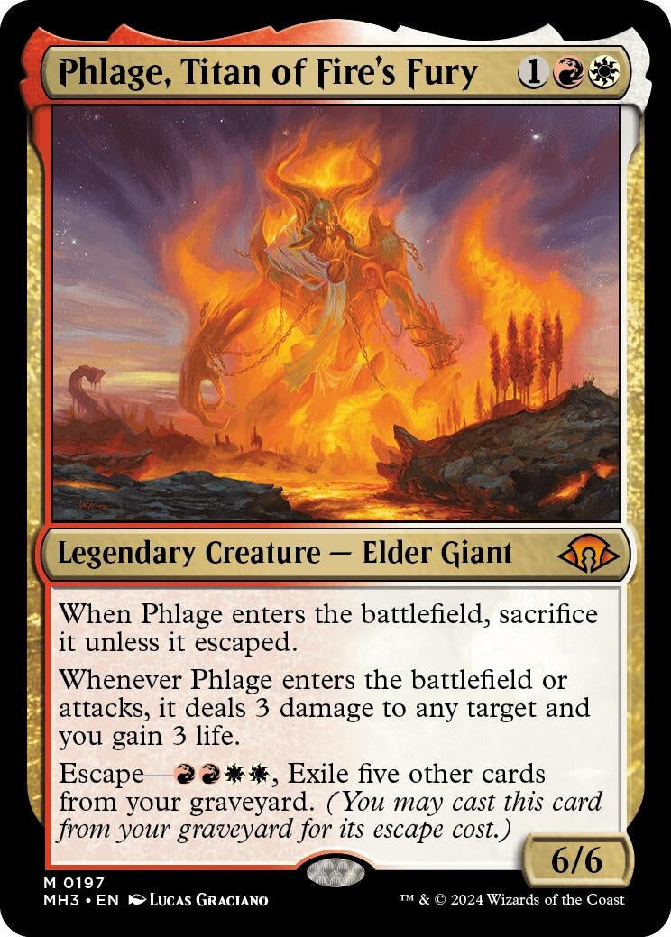 Image for Phlage, Titan of Fire's Fury (197) (Modern Horizons 3) - Magic: The Gathering