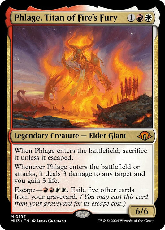 Image for Phlage, Titan of Fire's Fury (197) (Modern Horizons 3) - Magic: The Gathering