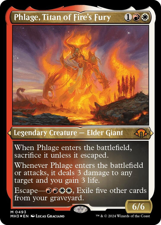 Image for Phlage, Titan of Fire's Fury (Foil Etched) (493) (Modern Horizons 3) - Magic: The Gathering