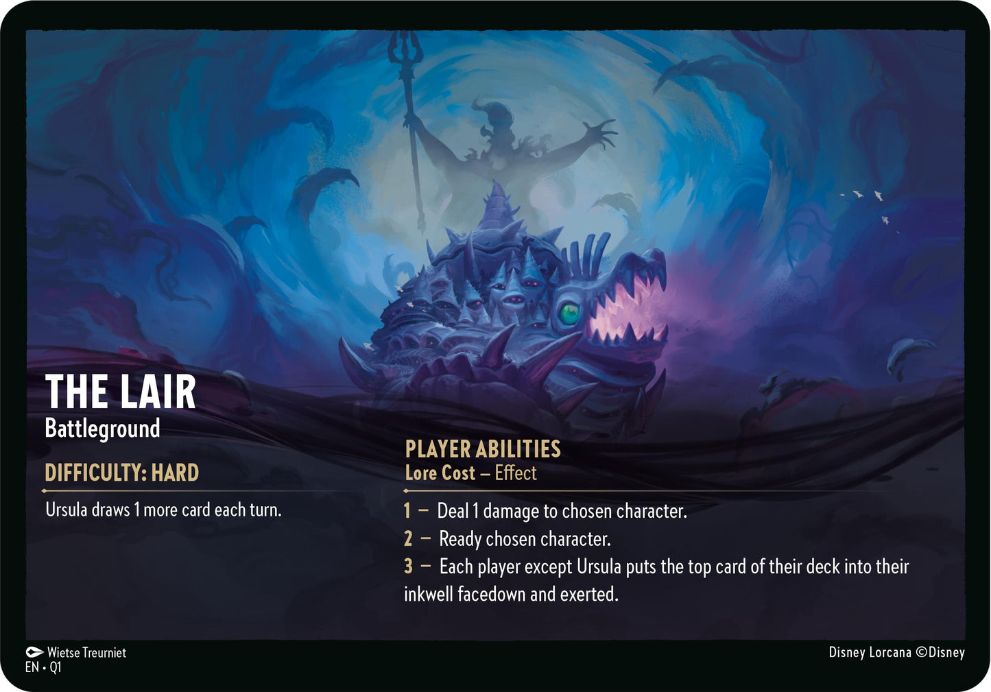 Image for The Lair // Infinite Wrath - Battleground (Oversized) (Illumineer's Quest: Deep Trouble) - Disney Lorcana