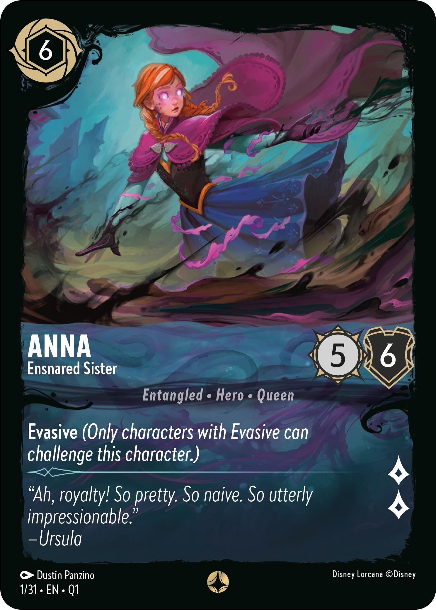 Image for Anna - Ensnared Sister (1/31) (Illumineer's Quest: Deep Trouble) - Disney Lorcana