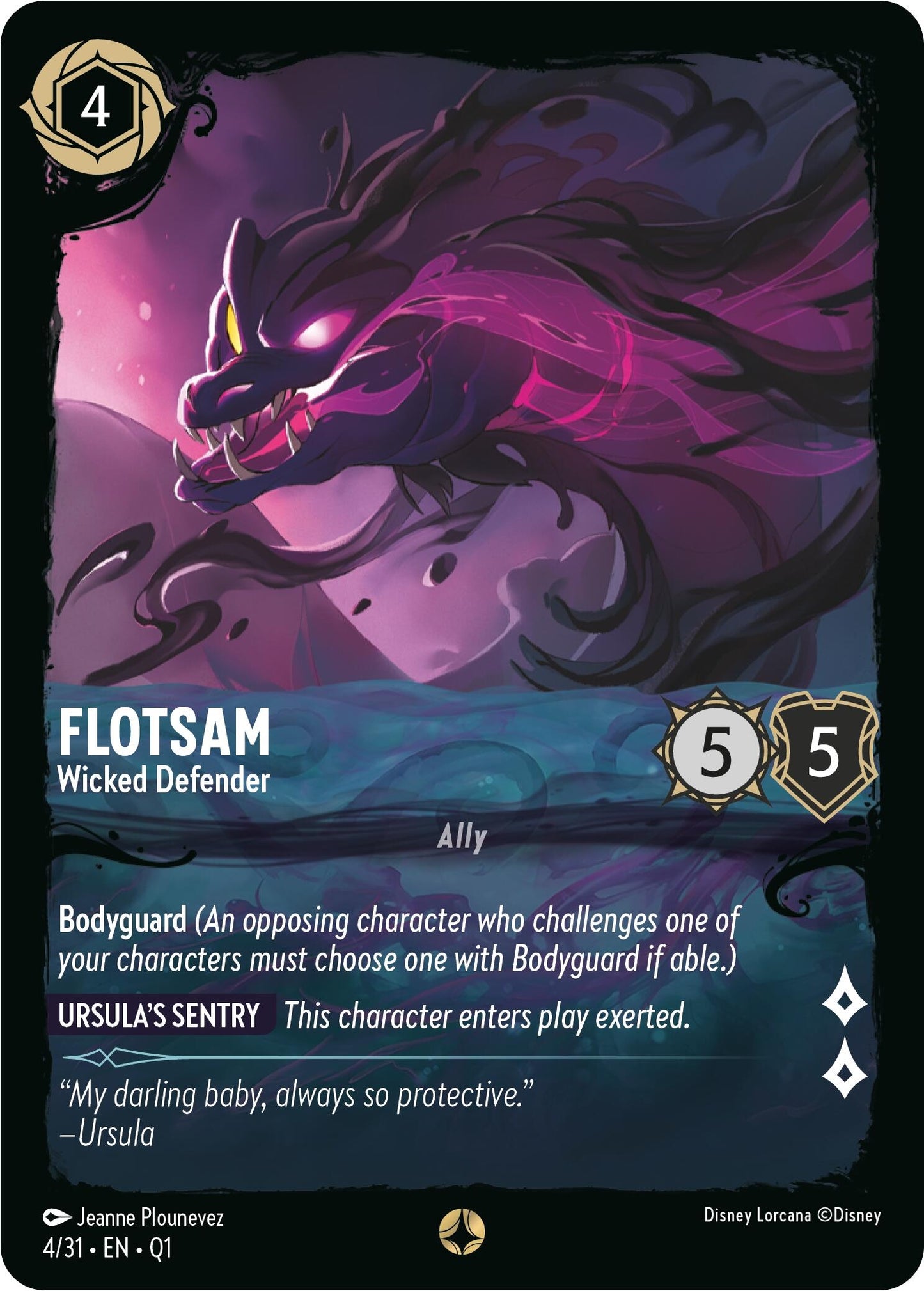 Image for Flotsam - Wicked Defender (4/31) (Illumineer's Quest: Deep Trouble) - Disney Lorcana