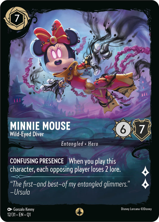 Image for Minnie Mouse - Wild-Eyed Diver (12/31) (Illumineer's Quest: Deep Trouble) - Disney Lorcana