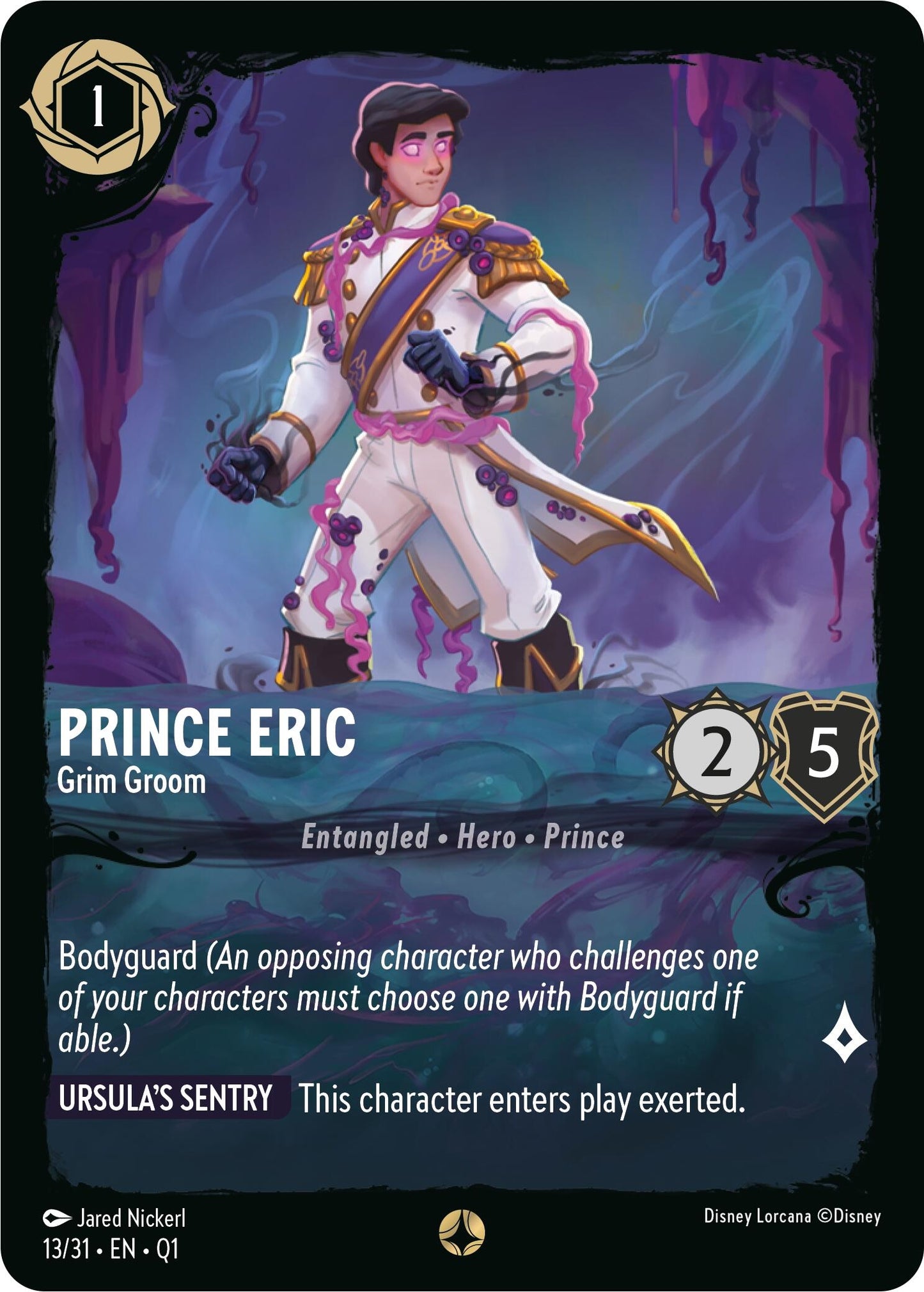 Image for Prince Eric - Grim Groom (13/31) (Illumineer's Quest: Deep Trouble) - Disney Lorcana