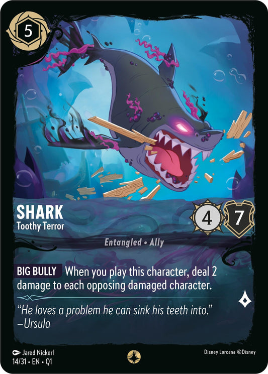 Image for Shark - Toothy Terror (14/31) (Illumineer's Quest: Deep Trouble) - Disney Lorcana