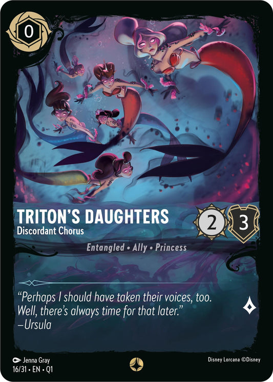 Image for Triton's Daughters - Discordant Chorus (16/31) (Illumineer's Quest: Deep Trouble) - Disney Lorcana