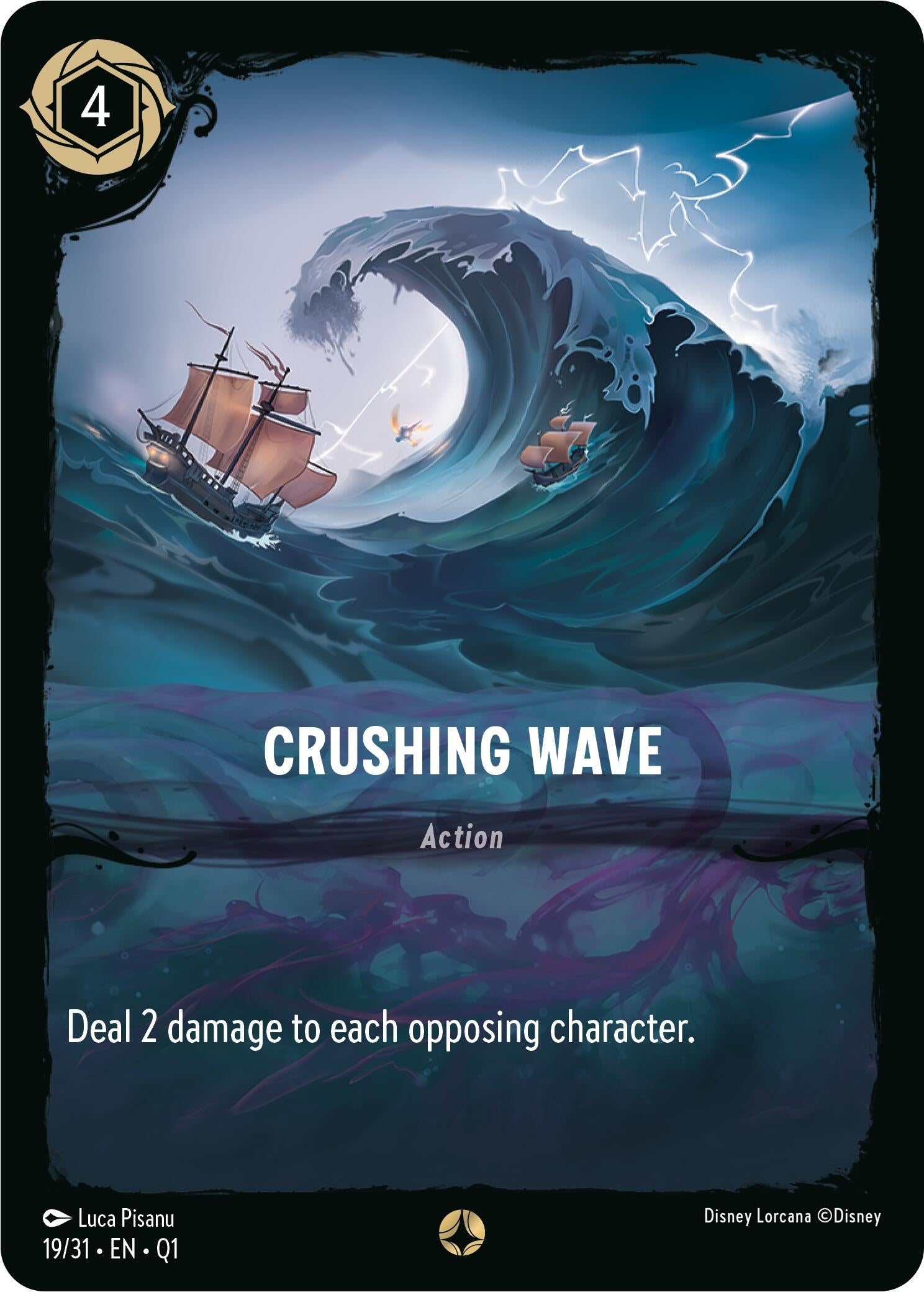 Image for Crushing Wave (19/31) (Illumineer's Quest: Deep Trouble) - Disney Lorcana