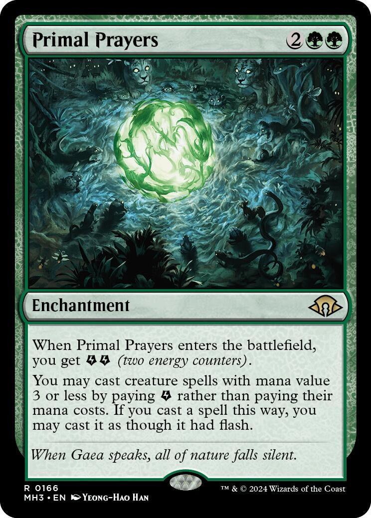 Image for Primal Prayers (166) (Modern Horizons 3) - Magic: The Gathering