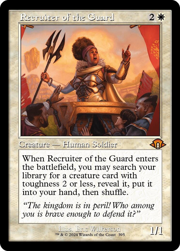 Image for Recruiter of the Guard (Retro Frame) (395) (Modern Horizons 3) - Magic: The Gathering