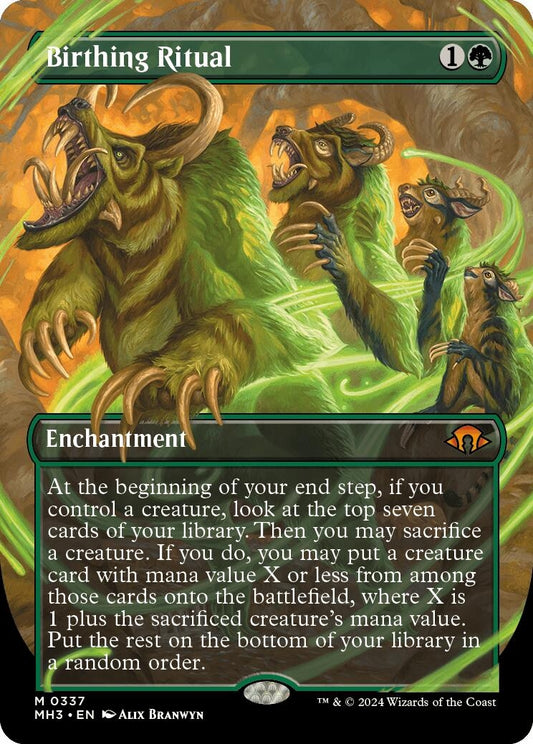 Image for Birthing Ritual (Borderless) (337) (Modern Horizons 3) - Magic: The Gathering