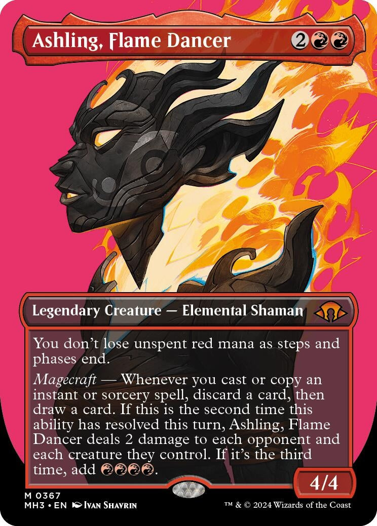 Image for Ashling, Flame Dancer (Borderless) (367) (Modern Horizons 3) - Magic: The Gathering