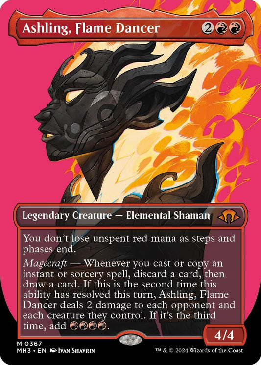 Image for Ashling, Flame Dancer (Borderless) (367) (Modern Horizons 3) - Magic: The Gathering