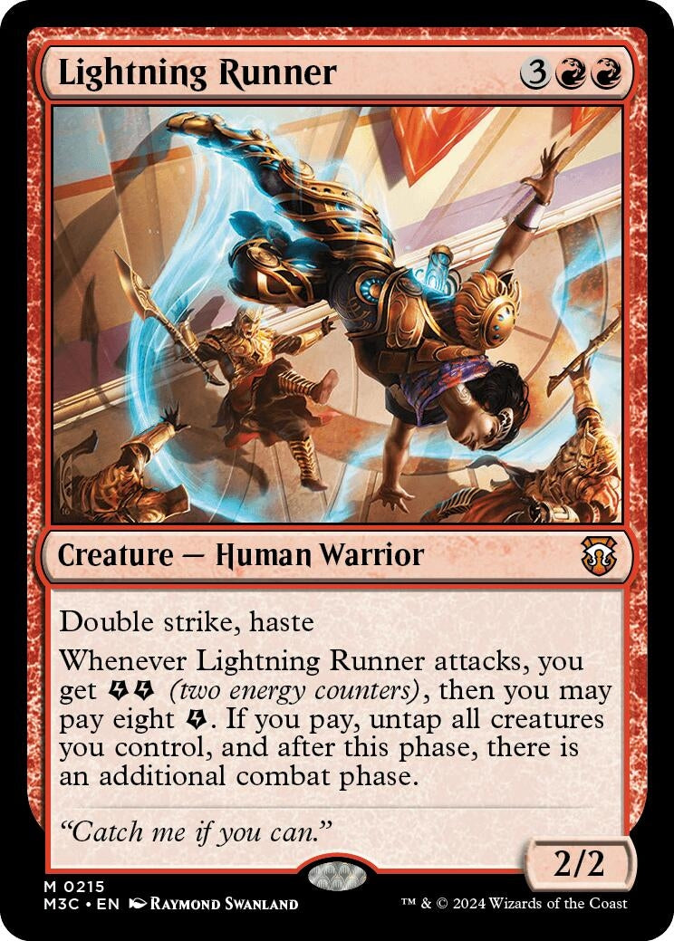 Image for Lightning Runner (215) (Commander: Modern Horizons 3) - Magic: The Gathering
