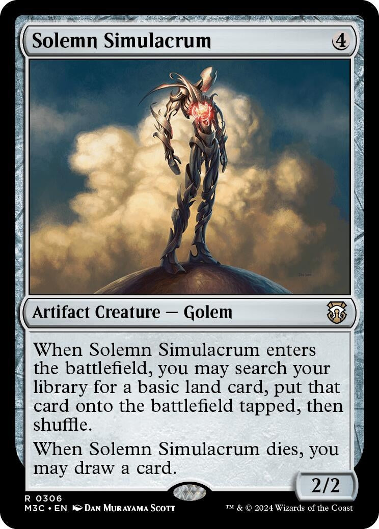 Image for Solemn Simulacrum (306) (Commander: Modern Horizons 3) - Magic: The Gathering