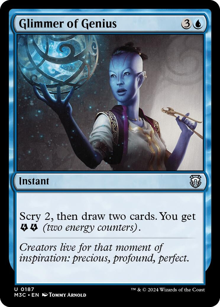 Image for Glimmer of Genius (187) (Commander: Modern Horizons 3) - Magic: The Gathering