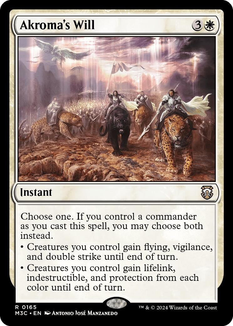 Image for Akroma's Will (Ripple Foil) (165) (Commander: Modern Horizons 3) - Magic: The Gathering