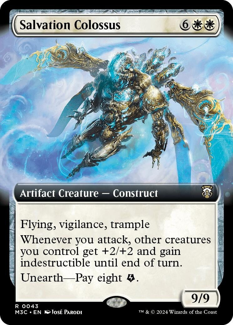 Image for Salvation Colossus (Extended Art) (Ripple Foil) (43) (Commander: Modern Horizons 3) - Magic: The Gathering