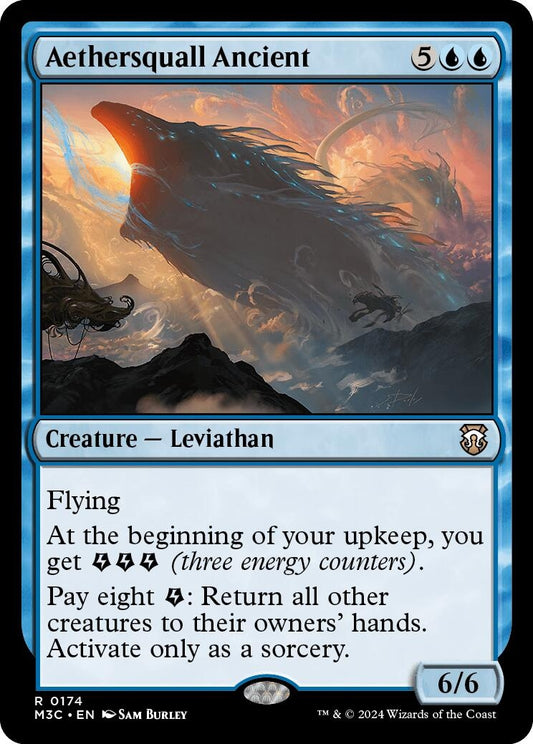 Image for Aethersquall Ancient (Ripple Foil) (174) (Commander: Modern Horizons 3) - Magic: The Gathering