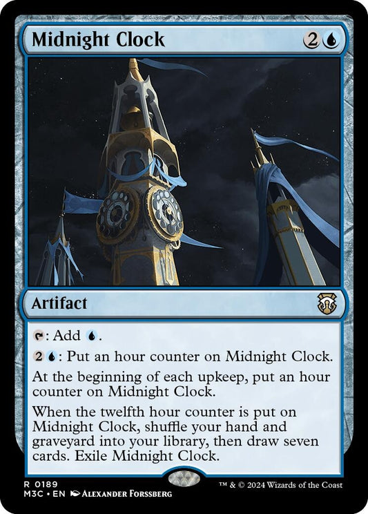 Image for Midnight Clock (Ripple Foil) (189) (Commander: Modern Horizons 3) - Magic: The Gathering