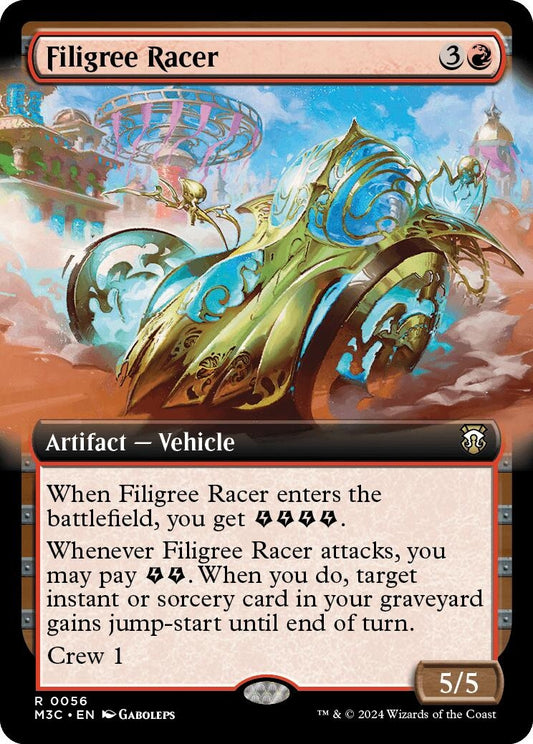 Image for Filigree Racer (Extended Art) (Ripple Foil) (56) (Commander: Modern Horizons 3) - Magic: The Gathering