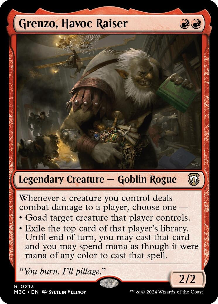 Image for Grenzo, Havoc Raiser (Ripple Foil) (213) (Commander: Modern Horizons 3) - Magic: The Gathering