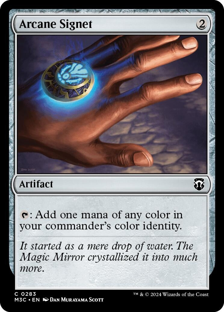 Image for Arcane Signet (Ripple Foil) (283) (Commander: Modern Horizons 3) - Magic: The Gathering