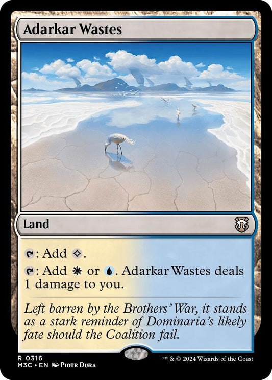 Image for Adarkar Wastes (Ripple Foil) (316) (Commander: Modern Horizons 3) - Magic: The Gathering