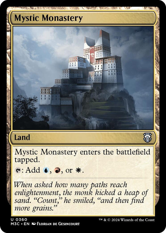 Image for Mystic Monastery (Ripple Foil) (360) (Commander: Modern Horizons 3) - Magic: The Gathering