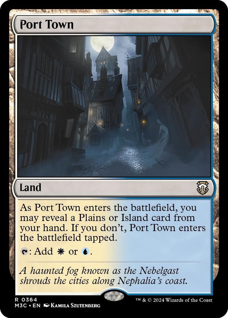 Image for Port Town (Ripple Foil) (364) (Commander: Modern Horizons 3) - Magic: The Gathering