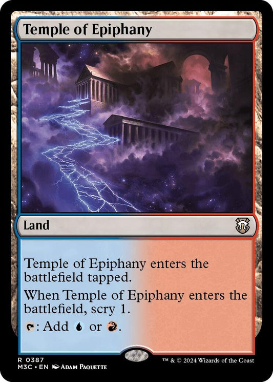 Image for Temple of Epiphany (Ripple Foil) (387) (Commander: Modern Horizons 3) - Magic: The Gathering