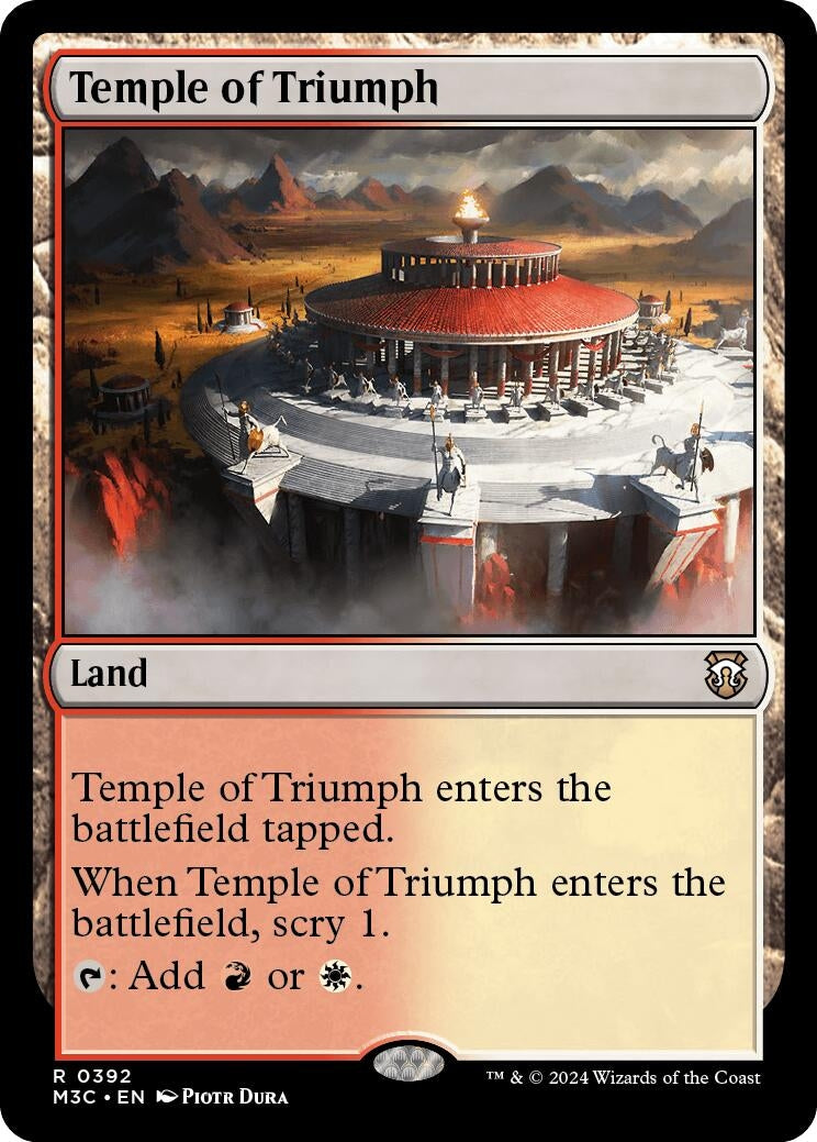 Image for Temple of Triumph (Ripple Foil) (392) (Commander: Modern Horizons 3) - Magic: The Gathering