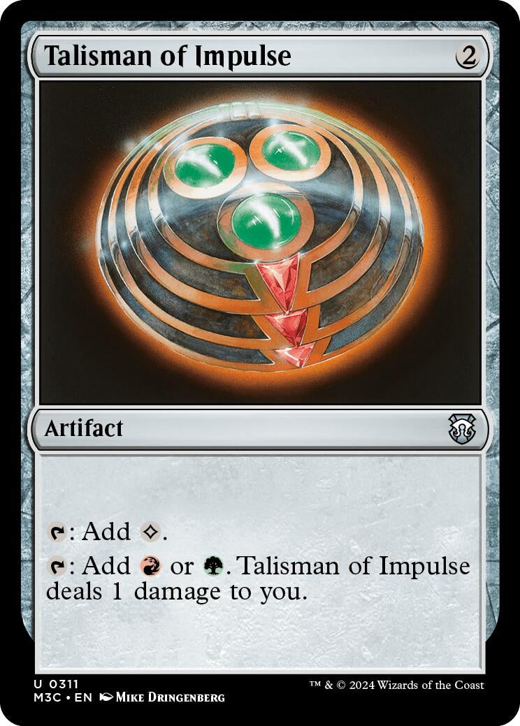 Image for Talisman of Impulse (311) (Commander: Modern Horizons 3) - Magic: The Gathering