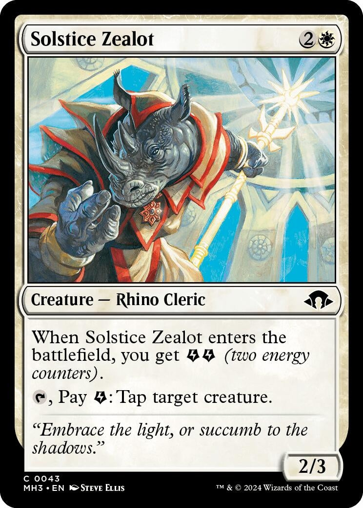 Image for Solstice Zealot (43) (Modern Horizons 3) - Magic: The Gathering