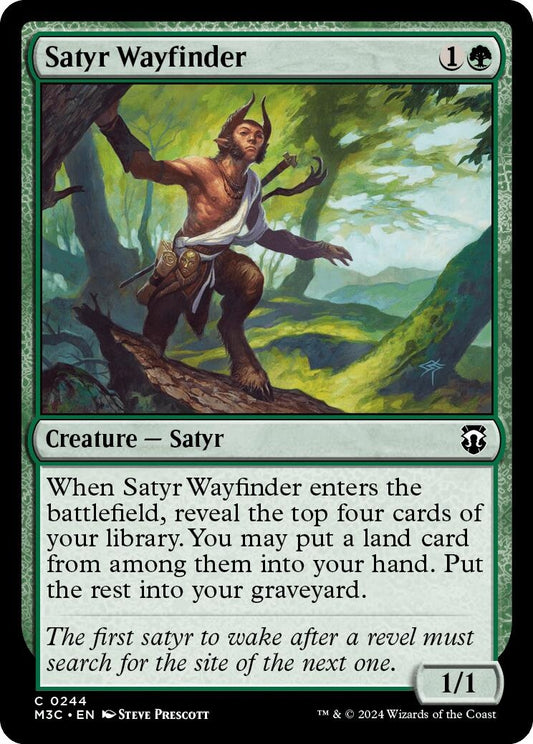 Image for Satyr Wayfinder (244) (Commander: Modern Horizons 3) - Magic: The Gathering