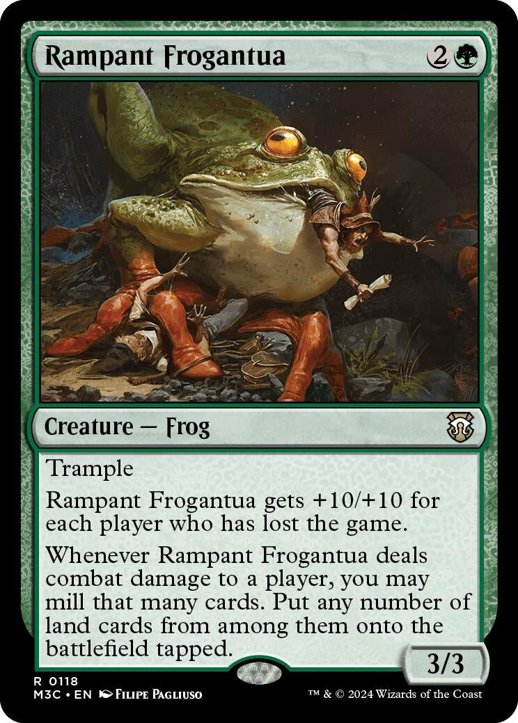 Image for Rampant Frogantua (118) (Commander: Modern Horizons 3) - Magic: The Gathering